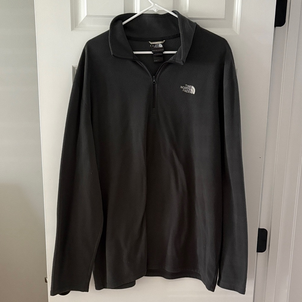 The North Face Charcoal Gray Half-Zip Fleece